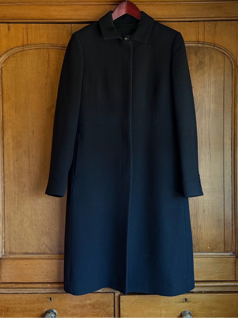 J. Crew Black Women Single-Breasted Wool Pea Coat